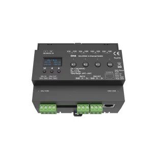 DH4 4-Channel Switch 100-240VAC 4CH 16A Relay Unit with DALI Dimmer and DMX512 Controller