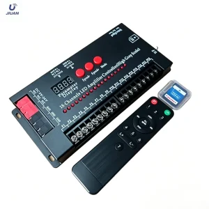 DIY Programmable RGB LED Controller, 18CH, 5A Output, DC5-24V, Offline SD Card, Metal