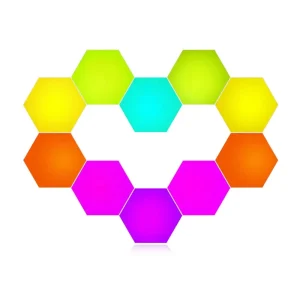 DIY RGBIC LED Hexagon Modular Wall Light WiFi Music Sync App Control PST-HL10