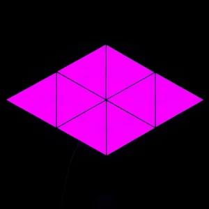 DIY Smart Phone APP-Controlled Dimmable RGB Triangle Splicing Modular Panels with Night Light for Home Decor