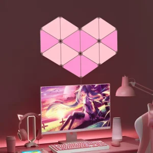 DIY Triangle LED Light Quantum Lamp APP Control Colorful RGB Smart Lights for Music Sync Game Bedroom Decoration