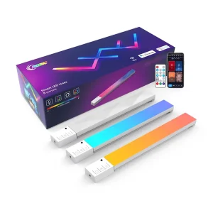 DIY WiFi RGB LED Wall Light Bars 6-Piece 9-Piece 12-Piece Set