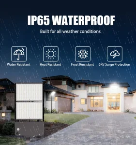 DLC IP65 LED Street Light 100W 400W Motion Sensor Multi Color Temp (3500K 4100K 5000K) Aluminum Alloy Outdoor Lighting