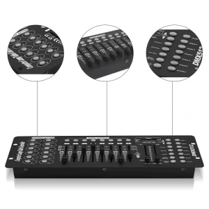 DMX LED Light Controller 192-Channel Stage Light Dimmer DMX512 Console