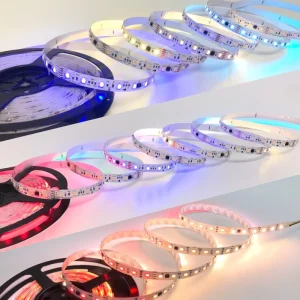DMX Zigbee Addressable Pixel RGBW LED Strip Light CE UL BIS 60 LEDs/m Decorative Soft Tape Light 12mm PCB