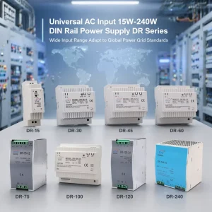 DR-30 DIN Rail Power Transformer 5V 12V 15V 24V AC 220V 30W Single Output 3A for LED Lighting