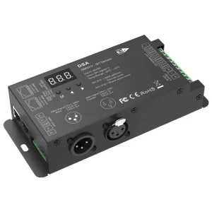 DSA 5V 12V 24V DMX512-SPI Decoder RF Controller Dimmer for SPI LED Pixel Strip