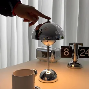 Danish Bud Style American Style Nordic Style Rechargeable Touch Controlled Vintage Decorative Table Lamp