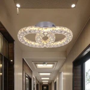Decorative LED Ceiling Chandelier Iron Acrylic