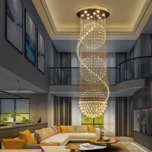 Decorative LED Crystal Pendant Ceiling Chandelier for Hotel