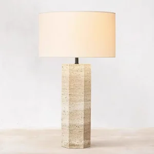 Decorative Light Customized Factory Outlet Vintage Travertine Bathroom Smart Table Lamp