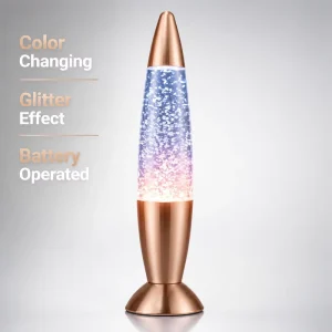 Decorative Mini Night Light LED 6000K Color Changing Daylight Battery Operated ABS Glitter Bedroom Home Decor Mood Lighting