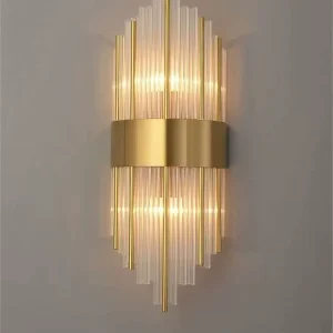 Designer Art LED Wall Lamp for Living Room Stainless Steel Inner Creative Wall Lamp with Stair Sofa Background