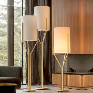 Designer Minimalist Living Room Floor Lamp Sofa Bedroom Showroom Villa Fabric Upright Floor Lamp