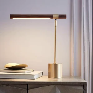 Desk Lamp Eye protecting Reading Desk Italian Designer Wood Grain Insertable Reading Bedroom Bedside Lamp Factory Direct Sales