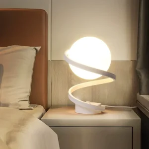 Desk Lamp with Floating Feeling Moon Light LED Charging Touch Desk Lamp Bedroom Bedside Small Night Atmosphere Lights