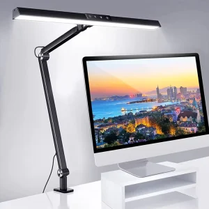 Desk Lamps for Home Office Modern Architect Lamp with Clamp Eye Caring Dimmable Arm Table Lamp