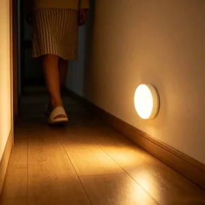 Detachable Stick on LED Wall Lamp Mount Remote Dimmable Rechargeable Mini Night Light for Kitchen Stair Apartment Home
