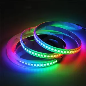 Digital Led Strip 5 in 1 Ws2812 Smd5050 Individually Addressable 5in1 Rgbwww 12v 60 144 Led Pixel Strip Tape Lighting White PCB