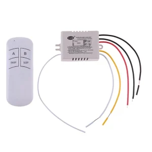 Digital Wireless Wall Remote Switch Receiver and Transmitter 3-Port Wireless Remote Control Switch On/Off 220V Lamp Light