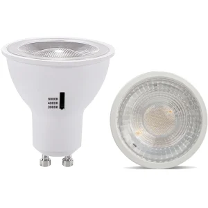 Dimmable 3CCT 2700K 3000K 4000K RA90 5W Gu10 MR16 Led Lamp Bulbs Spotlight