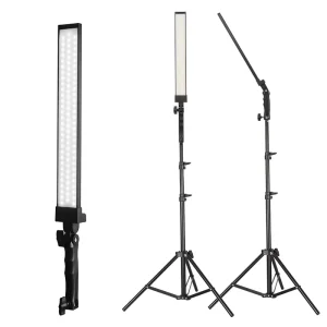 Dimmable 5500K Handheld LED Photography and Video Kit with Fill Light for 360 Photo Booth
