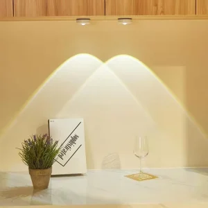 Dimmable AAA Battery-Operated LED Stick Lamp with Mini Spotlight for Cabinets
