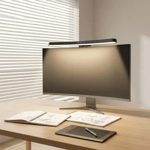 Dimmable Color Changing Curved Monitor Light Bar USB LED Lamp with Touch Control Timer Computer Screenbar Desk Light for Gaming