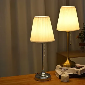 Dimmable Fabric Shade Floor Lamp Modern Standing Decor Light for Living Room Bedroom and Hotel Guest Room Use
