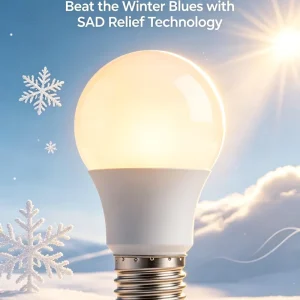 Dimmable Flicker Free SunLike Full Spectrum LED Bulb Near Natural Sunlight Improve Focus Sleep Quality Eye Protection