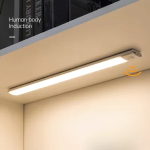 Dimmable LED Cabinet Lights 5V USB Rechargeable Motion Sensor Night Lamp Kitchen Closet Aluminium Wardrobe Light