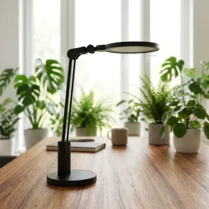 Dimmable LED Table Lamp High CRI 95 Eye Friendly Reading Light with Sliding Touch Control Dual-Arm Foldable Desk Lamp