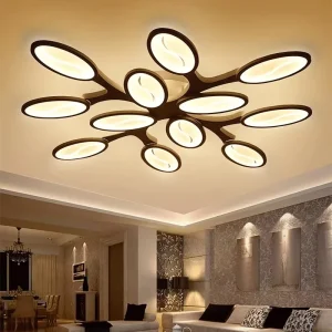 Dimmable Round Acrylic LED Ceiling Lamp with Multicolor Changing Light