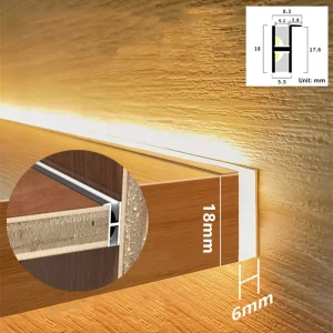 Dimmable Sensor Cabinet Light, 30-100cm, Thin Aluminum Profile Linear Under-Shelf Light for Kitchen and Bar
