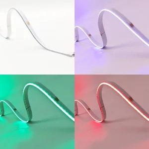 Dimmable Side View Side emitting RGB Cob Led Strip Light 24V Flexible Cob Led Strip 16w Cob Strip for Indoor Car Lighting