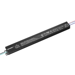 Dimmable Slim LED Driver 40W 60W 80W 100W Triac Phase-Cut 12V 24V 36V 48V Power Supply 6000K White Light