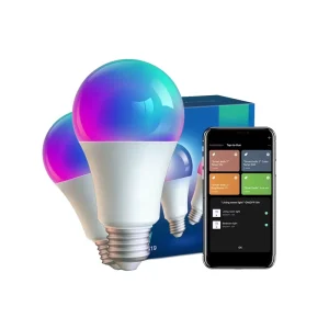 Dimmable Smart Light Bulb 9W 16M Colors RGBWW 800lm RGB+CCT A60 A19 LED