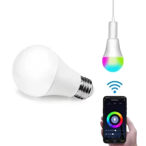 Dimmable WiFi Smart LED Bulb AC100-265V A60 E27 Voice Control App Alexa Google Assistant Wake-Up Light