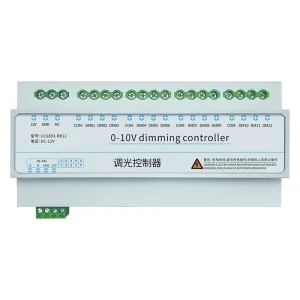 Dimmer actuator suitable for smart hotel and home systems 12 channel intelligent dimming module dual tone light