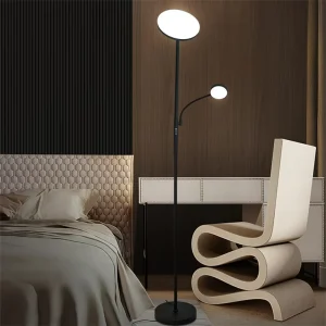 Direct Factory Sale Modern American High End LED Floor Lamps Metal Construction Dimmable Feature for Warehouse Use