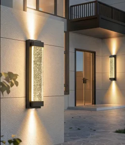 Direct Outdoor Waterproof 85cm Crystal Wall Lamp Villa Courtyard Exterior Wall Porch Decoration LED Wall Lamp
