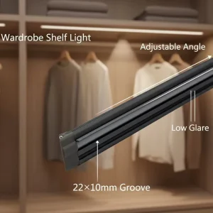 Directional Recessed LED Cabinet Linear Light with Plastic Shade 12V Dimmable for Kitchen and Figurine Display YB1005-23