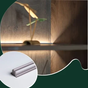 Display Cabinet LED Lighting System Rear-Mounted Aluminum Light for Furniture Retail Showcases High CRI 95 Dimmable YB1033-23