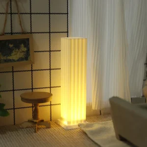Dollhouse Miniature Floor Lamp 1 12 Scale LED Light up Furniture Accessory Battery Operated Decor Gift