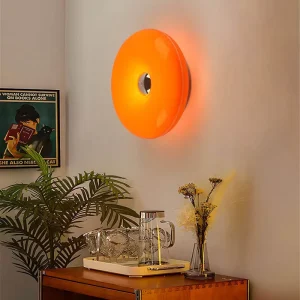 Donut Desk Lamp Bedroom Wall Lamp Modern Minimalist Decorative LED Warm White Touch Control USB Recharge ABS Plastic