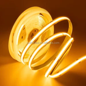 Dotless COB LED Tape 24V 12V 480 LEDs/m High Density CRI 90 Seamless Flexible Strip 8mm 10mm PCB 3000K 4000K IP20