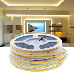 Dotless Cob Led Light Strip 320D 12V24V 3000K 4000K 6500K Flexible Tunable Smart Cob Led Strip