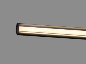 Double Diffuser LED Profile Light with Plastic Shade, Dimmable for Cabinets, Shelves, Bathroom Mirrors, and Retail Displays YB1037-25