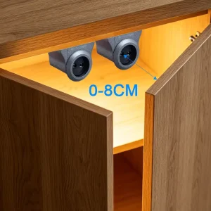 Double Door Sensor Switch 1216 Centralized Control 12V 24V Dual Door Sensor Switch for Cupboard, Wardrobe, and Cabinet