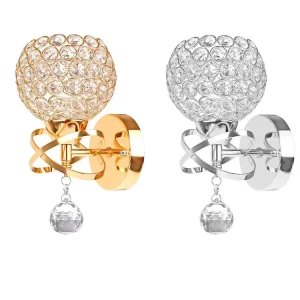 Double Head Round Living Room Background Wall Lamp Creative Bedroom Bedside Wall Lights